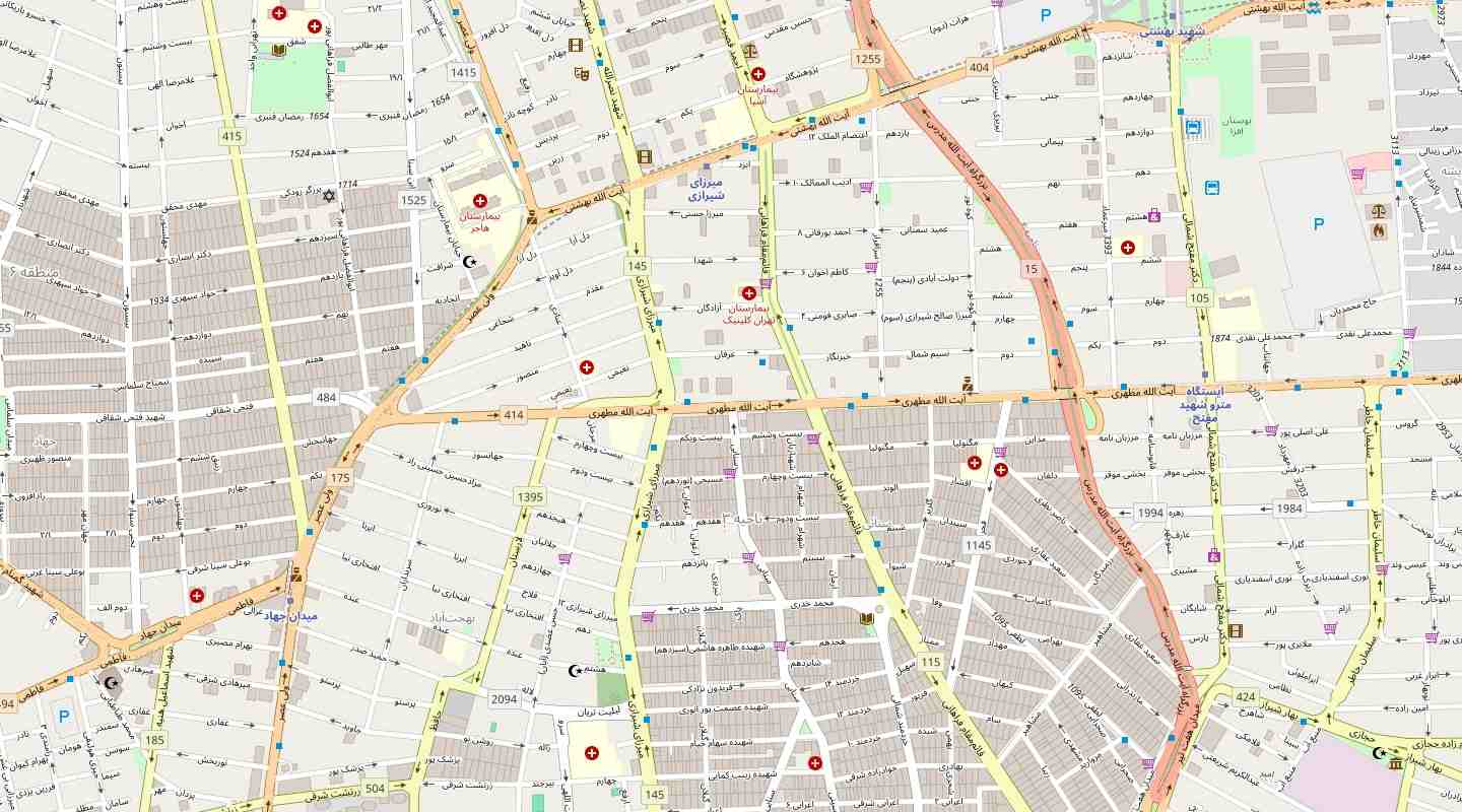 موقعیت دفتر مرکزی ثبتیرا روی نقشه